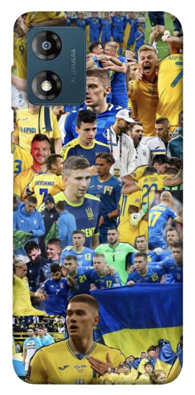 Чехол на Motorola Moto E13 UA-Football ver.6 фото 1 из 1