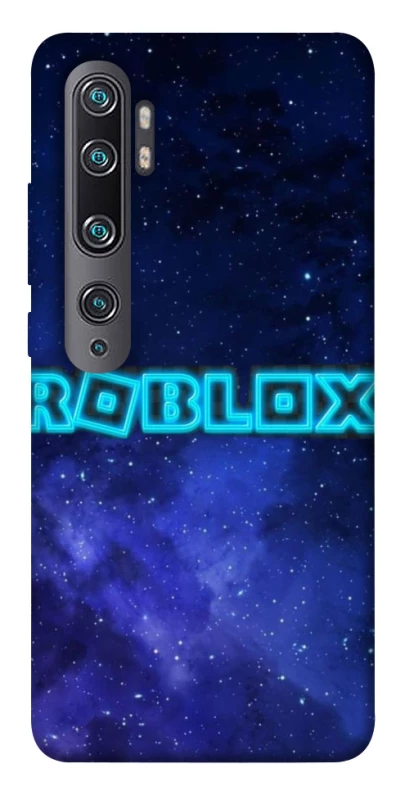 Чехол на Xiaomi Mi Note 10 / Note 10 Pro / Mi CC9 Pro Roblox Space Logo Blue фото 1 из 1