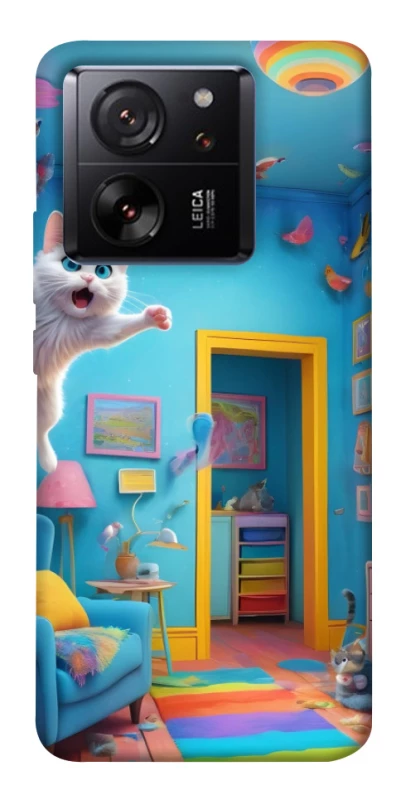 Чохол на Xiaomi 13T crazy cat фото 1 з 1