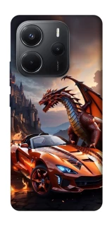 Чохол на Xiaomi Redmi Note 14 4G (Int. version) Сar and dragon фото 1 з 1