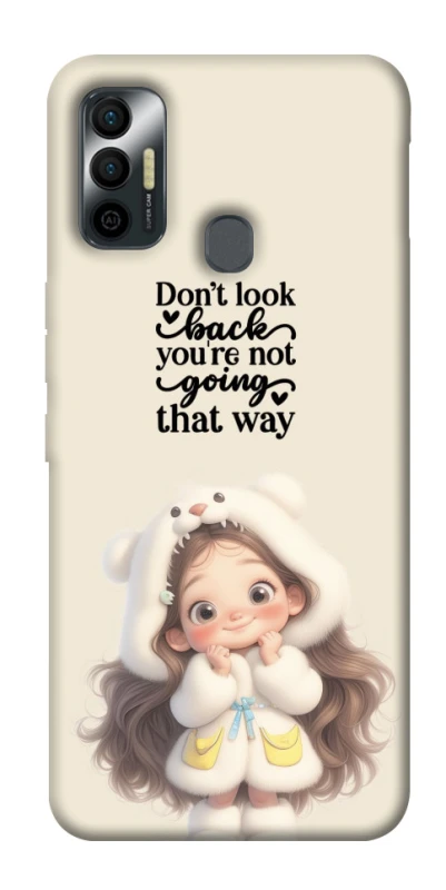 Чехол на TECNO Spark 7 Don't look back фото 1 из 1