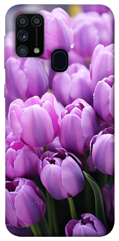 Чохол на Samsung Galaxy M31 Фіолетові тюльпани фото 1 з 1