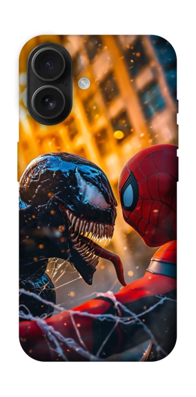 Чохол на Apple iPhone 16 Venom vs Spiderman фото 1 з 1