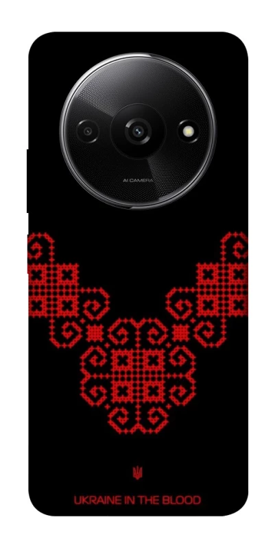 Чохол на Xiaomi Redmi A3 Чорно-червона вишиванка фото 1 з 1