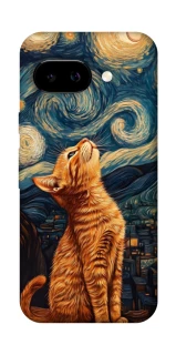 Чехол на Google Pixel 9a van gogh cat фото 1 Чехол на Google Pixel 9a van gogh cat фото 1 из 1