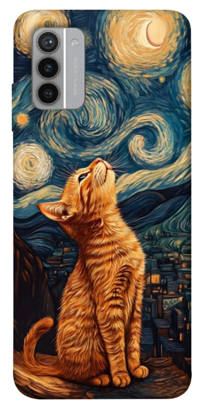 Чехол на Nokia G42 van gogh cat фото 1 из 1