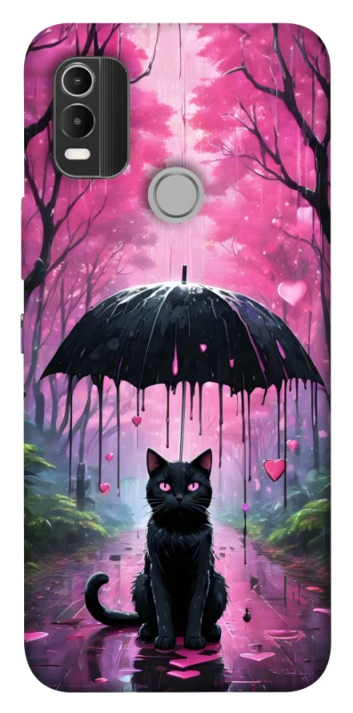 Чохол на Nokia C21 Plus Black cat фото 1 з 1