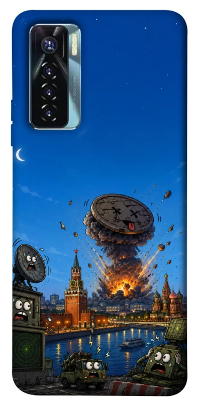 Чехол на TECNO Camon 17 Pro Moscow never sleeps ver.8 фото 1 из 1