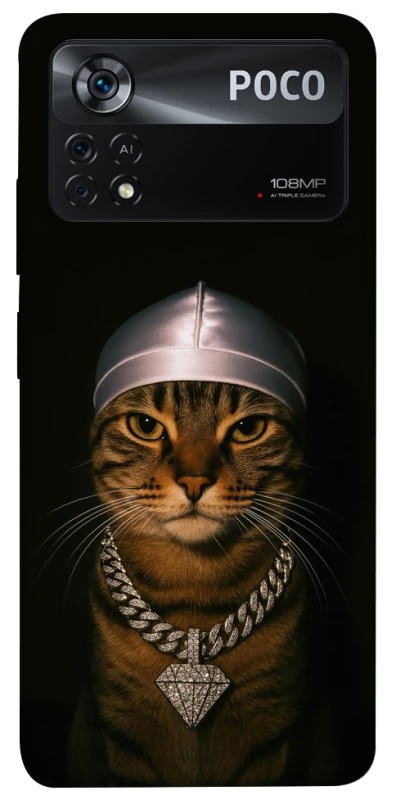 Чохол на Xiaomi Poco X4 Pro 5G Cat in Bling фото 1 з 1