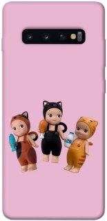 Чехол на Samsung Galaxy S10+ Cat Cafe Trio фото 1 из 1