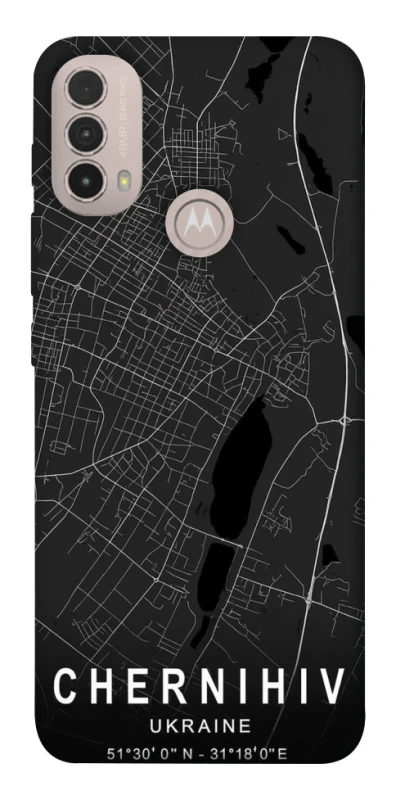 Чохол на Motorola Moto E40 Chernihiv map фото 1 з 1