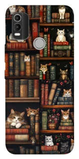 Чехол на Nokia C21 Plus Cats & Books фото 1 из 1
