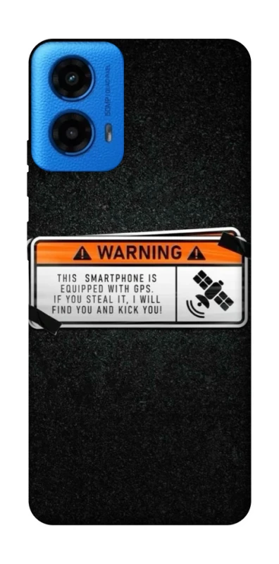 Чохол на Motorola Moto G45 Warning фото 1 з 1