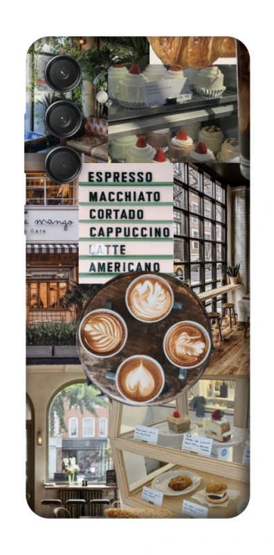 Чохол на Samsung Galaxy M55 Coffee collage ver.5 фото 1 з 1