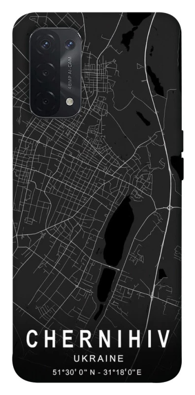 Чохол на Oppo A54 5G / A74 5G Chernihiv map фото 1 з 1