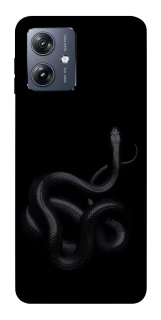 Чохол на Motorola Moto G54 Black snake фото 1 Чохол на Motorola Moto G54 Black snake фото 1 з 1