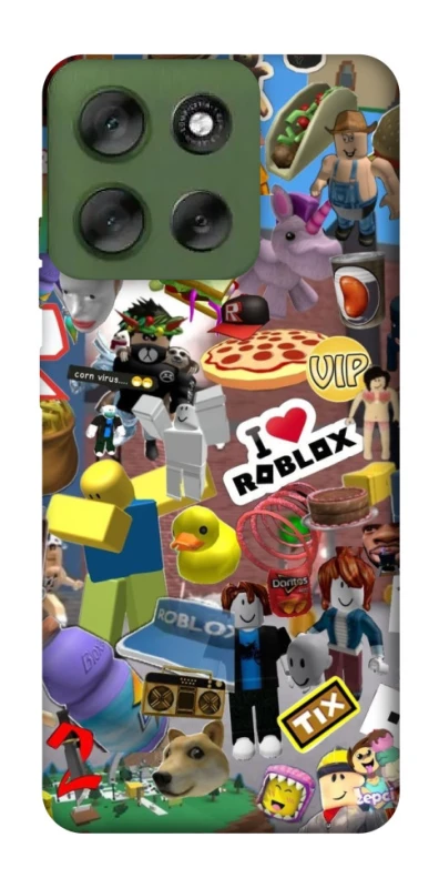 Чохол на Motorola Moto G56 5G Roblox collage ver.5 фото 1 з 1
