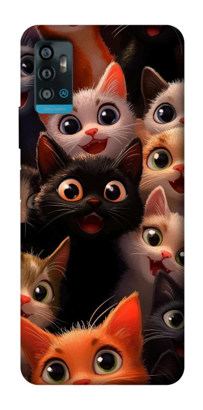 Чохол на ZTE Blade A71 happy cats фото 1 з 1