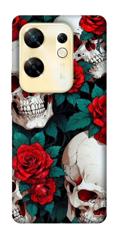Чехол на Infinix Zero 30 4G skull and rose фото 1 из 1
