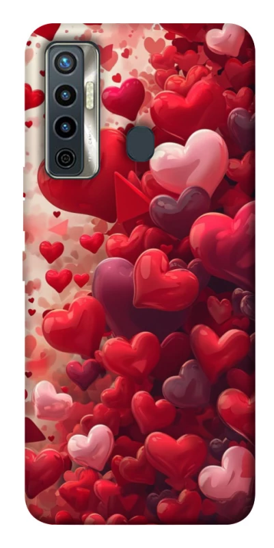 Чохол на TECNO Camon 17 Many hearts фото 1 з 1
