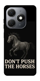 Чехол на TECNO Spark 20 Don't push the horses фото 1 из 1