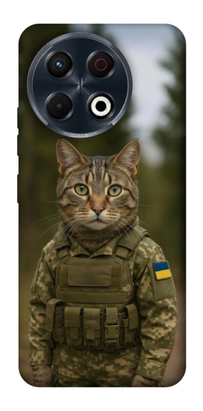 Чехол на TECNO Spark 30 Pro (KL7) Кот защитник фото 1 из 1