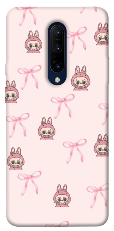 Чехол на OnePlus 7 Pro Pink bows and Labubus фото 1 из 1