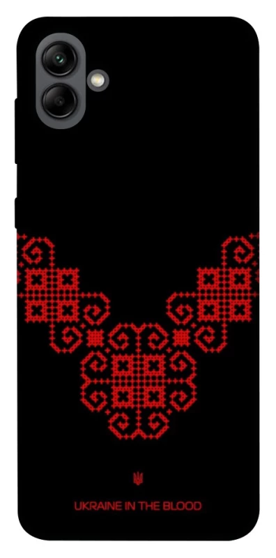 Чохол на Samsung Galaxy A04 Чорно-червона вишиванка фото 1 з 1