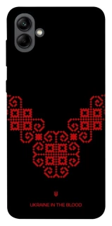 Чехол на Samsung Galaxy A04 Черно-красная вышиванка фото 1 из 1
