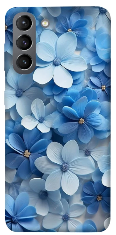 Чехол на Samsung Galaxy S21 Синие цветы фото 1 из 1
