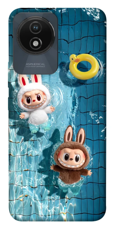 Чохол на Vivo Y02 Labubu in the pool фото 1 з 1