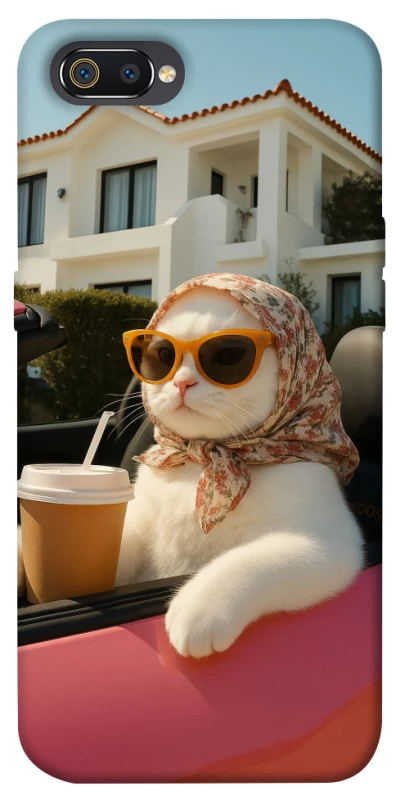 Чохол на Realme C2 Stylish Cat Cruise фото 1 з 1