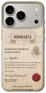 Чехол на Apple iPhone 18 Pro The Hogwarts acceptance letter фото 1 из 2
