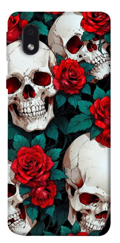 Чохол на Samsung Galaxy M01 Core / A01 Core skull and rose фото 1 з 1