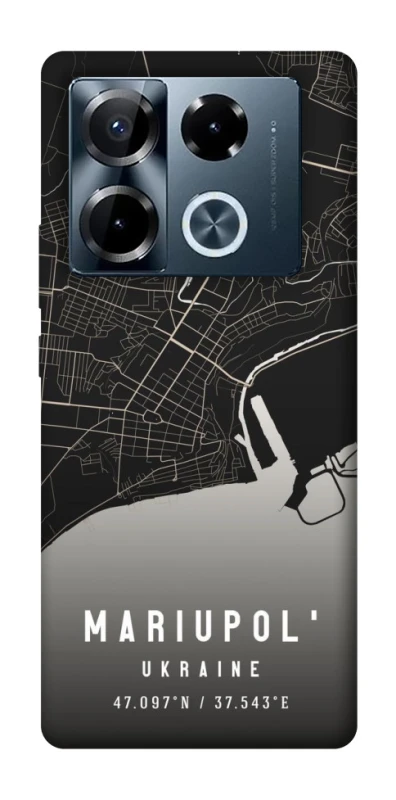 Чехол на Infinix Note 40 Pro 4G Mariupol map фото 1 из 1