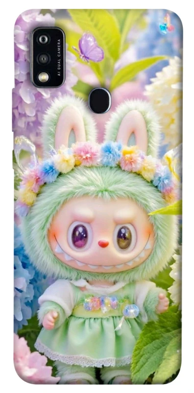 Чохол на ZTE Blade A51 Labubu & Flowers ver.2 фото 1 з 1