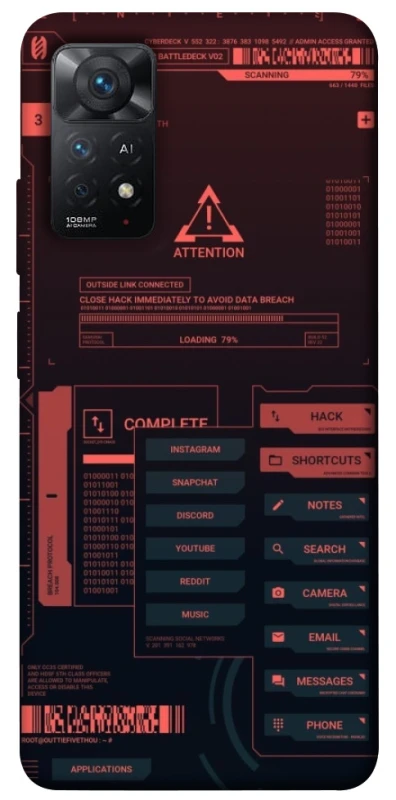 Чехол на Xiaomi Redmi Note 11 Pro 4G/5G Attention фото 1 из 1