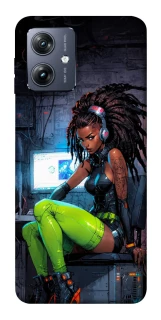 Чохол на Motorola Moto G54 Cyber girl фото 1 Чохол на Motorola Moto G54 Cyber girl фото 1 з 1