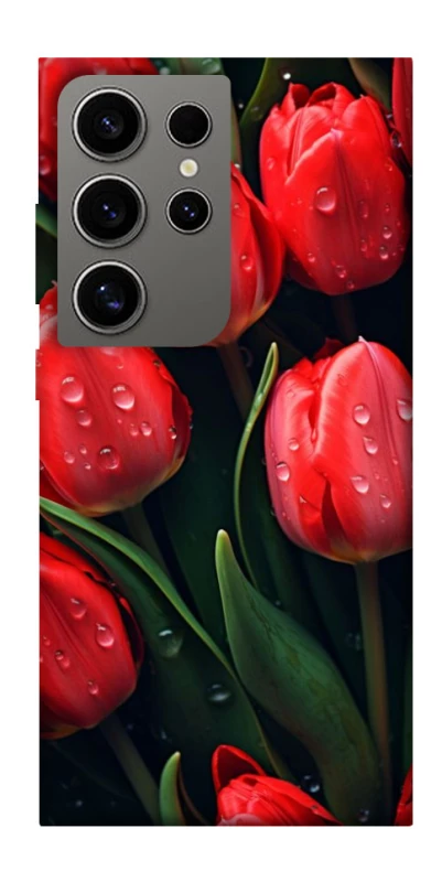Чохол на Samsung Galaxy S24 Ultra Червоні тюльпани фото 1 з 1