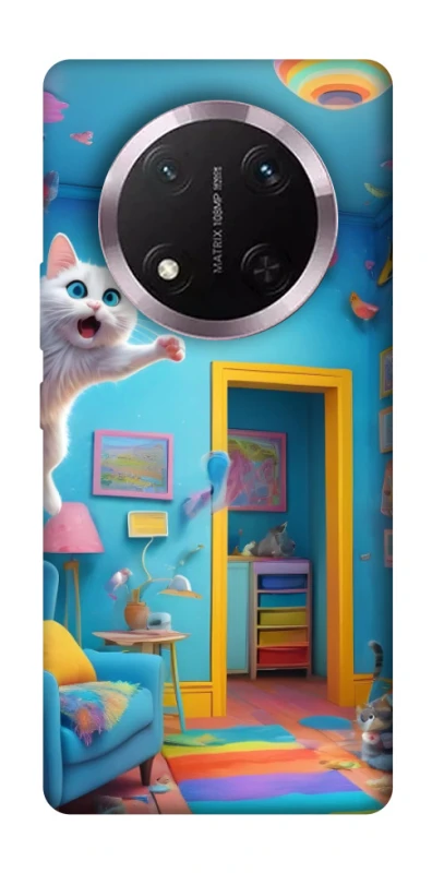 Чехол на Honor X9c crazy cat фото 1 из 1