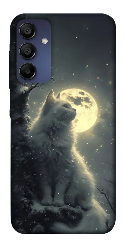 Чохол на Samsung Galaxy A15 4G/5G Кіт під місяцем фото 1 з 1
