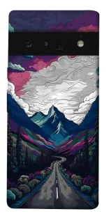 Чехол на Google Pixel 6 Pro Нарисованные горы фото 1 из 1