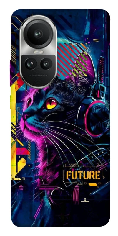 Чохол на Oppo Reno 10 Cyber Cat v2 фото 1 з 1