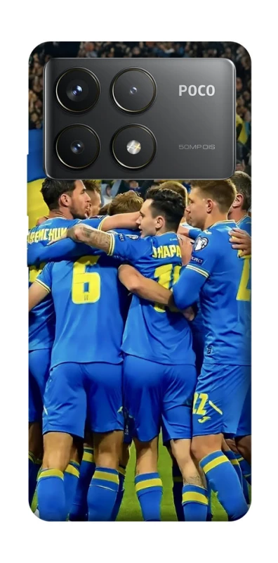 Чехол на Xiaomi Poco F6 Pro Сборная Украины v3 фото 1 из 1