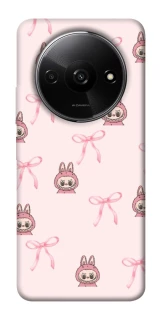 Чохол на Xiaomi Redmi A3 Pink bows and Labubus фото 1 з 1