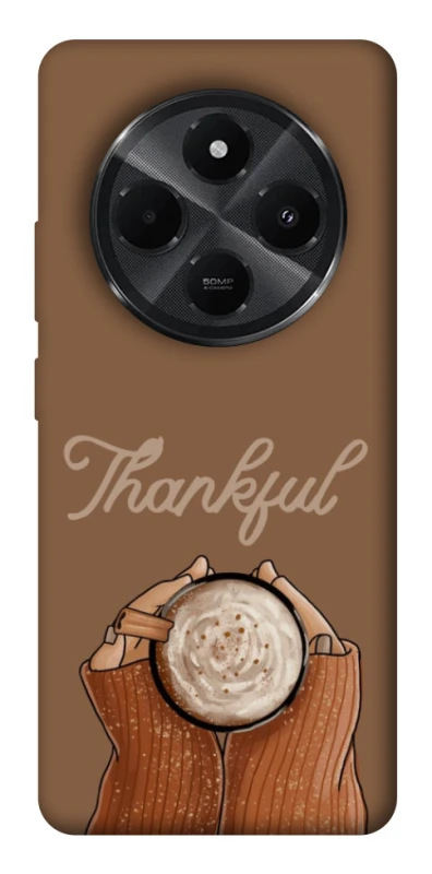 Чохол на Xiaomi Poco C75 Thankful coffee фото 1 з 1