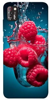 Чехол на TECNO POP 4 Pro Малинка в воде фото 1 из 1