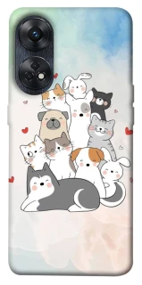 Чохол на Oppo Reno 8T 4G Funny Pets ver.2 фото 1 з 1