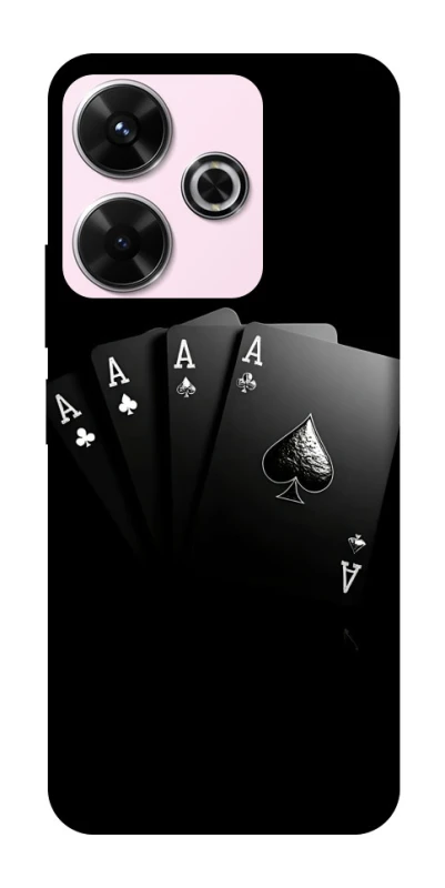 Чехол на Xiaomi Poco M6 4G Black Cards фото 1 из 1