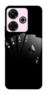 Чохол на Xiaomi Poco M6 4G Black Cards фото 1 з 1